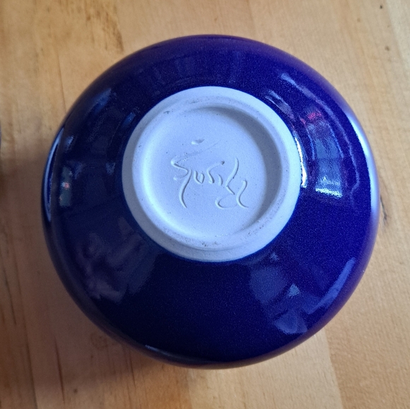 Deep Blue Ceramic Art Jar - Picture 2 of 5